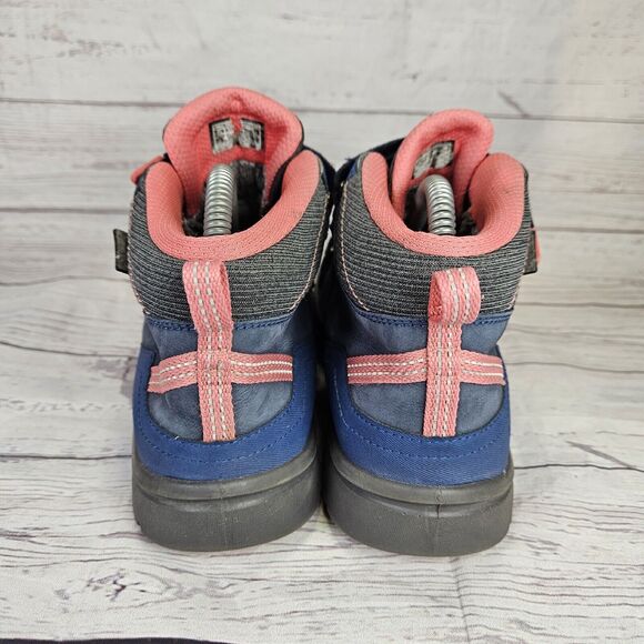 Keen Shoes For Kids Hikeport 2 Blue Pink 2 Strap Size 6 Outdoors Waterproof USED - Picture 3 of 15